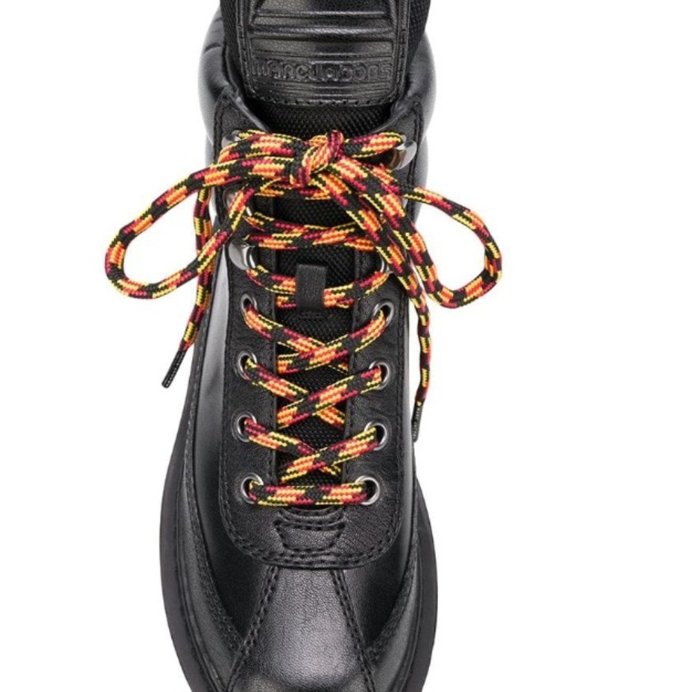 MARC JACOBS Women's Shay Leather Wedge Hiking Boot - Picture 7 of 8